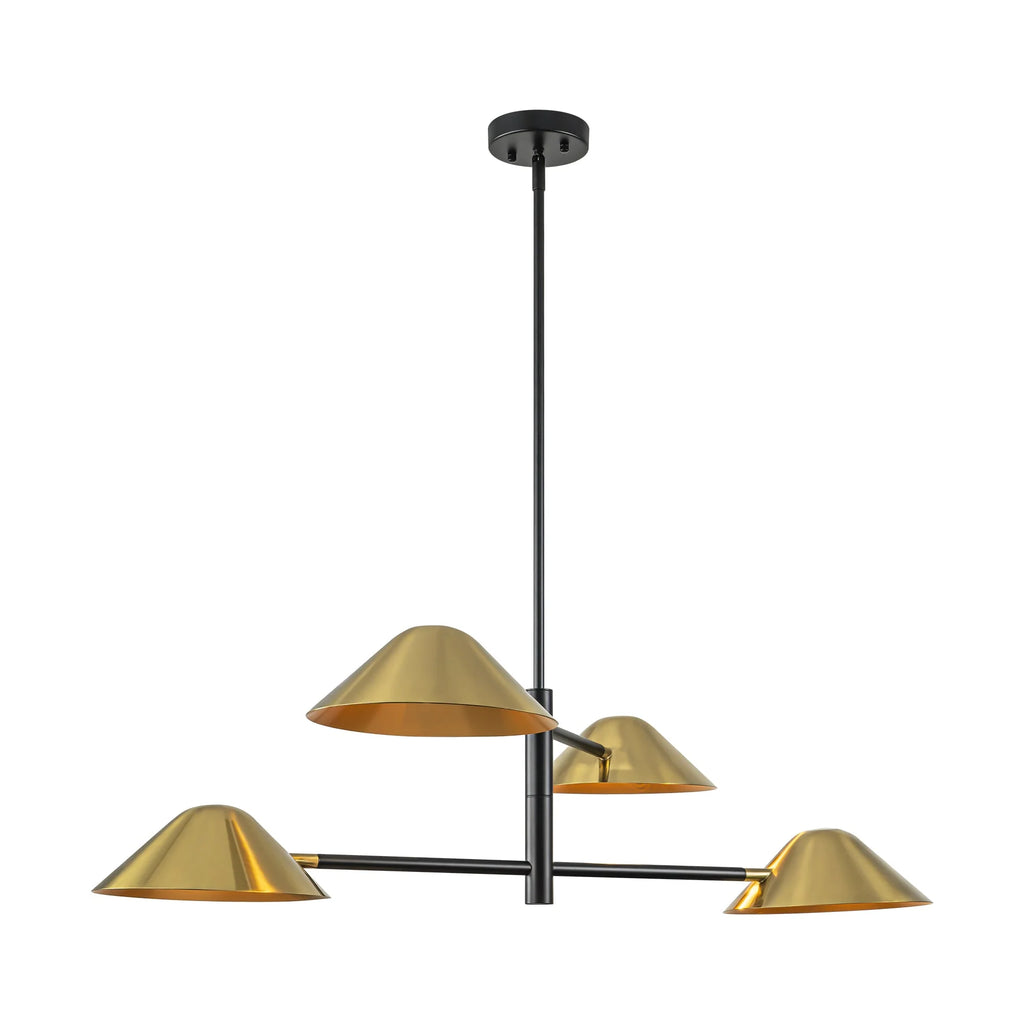4-Light Dimmable Linear Chandelier C4535