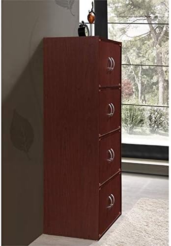 4 Shelf 8 Door Mahogany Bookcase K5964