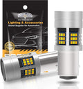 7443 7444 T20 992 7444NA Switchback LED Bulbs Dual Color Amber Yellow Turn Signal White Daytime Running Parking Lights Pack of 2 Q800