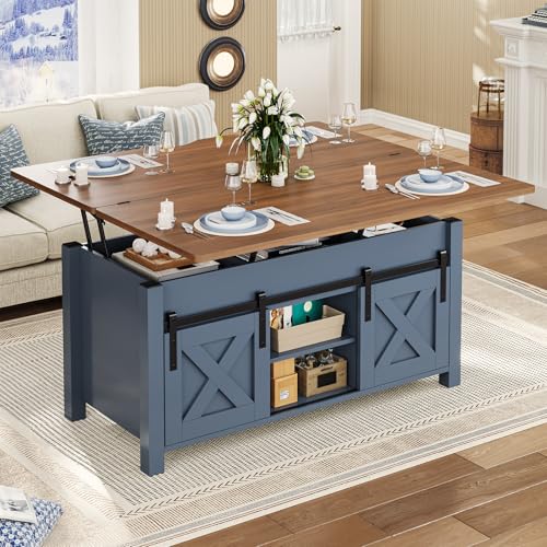 Grey Lift Top Coffee Table with Storage R7400
