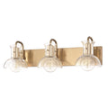 3 Light Bath Bracket Aged Brass I60335