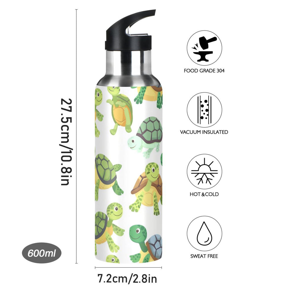 Insulated Stainless Steel Water Bottle with Straw Lid 20 oz J670