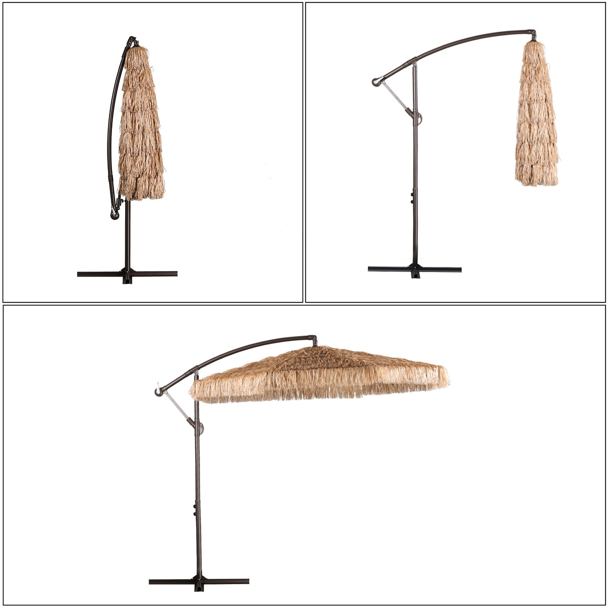 9 FT Thatch Tiki Umbrella O33472