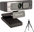 4K Ultra HD Webcam with AI Auto Framing, Wide 125-degree View, Dual Mics & Built-in Privacy Cover, with Tripod F2689