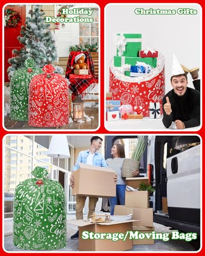 Assorted Sizes 34Pcs Christmas Gift Bags H124