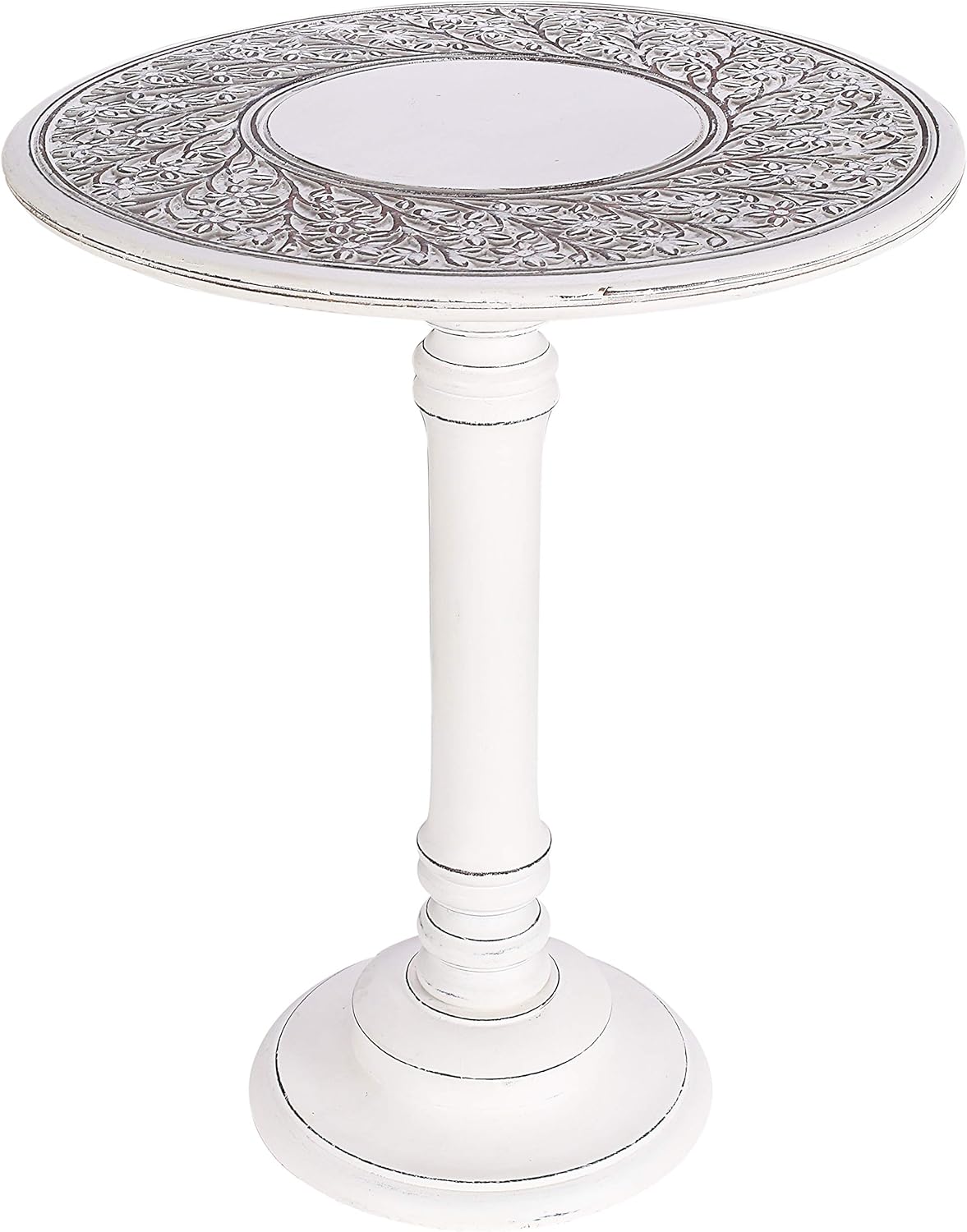 Burnt Wood Octagonal Accent Table P95489