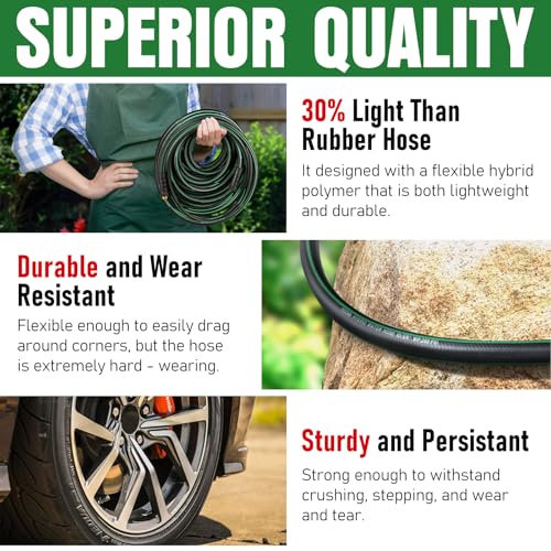 Heavy Duty 25ft Non-Expandable Kink Resistant Water Hose V950227