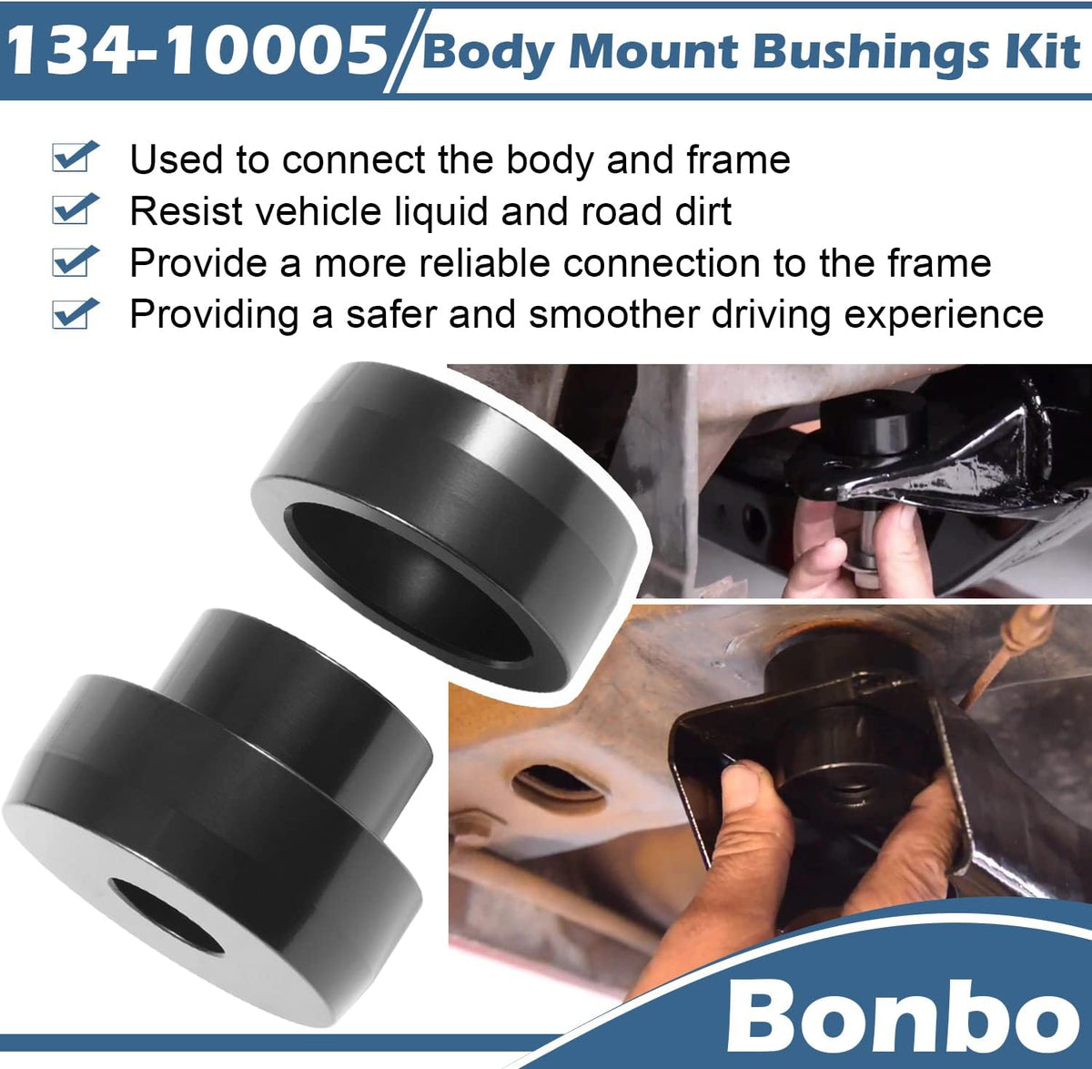 CNC Aluminum Body Mount Bushings Tool Subframe Bushing Kit 32PCS H538516