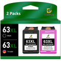 63XL Ink Cartridge Combo Pack (2-Pack, 1 Black, 1 Tri-Color) U14196