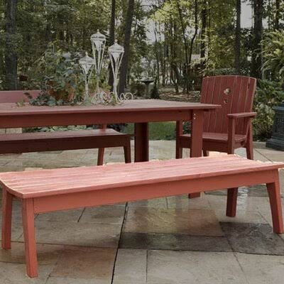 Twilight Blue Wash Wooden Picnic Bench W5850