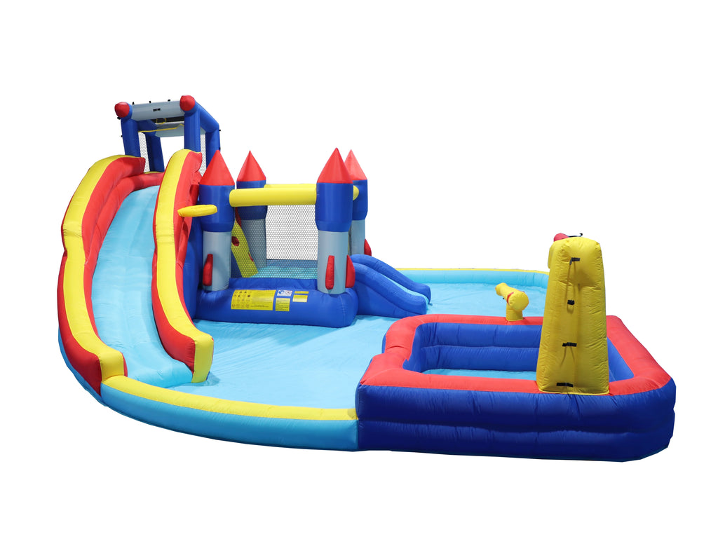 7-in-1 Inflatable Water Park with Splash Pool G6966
