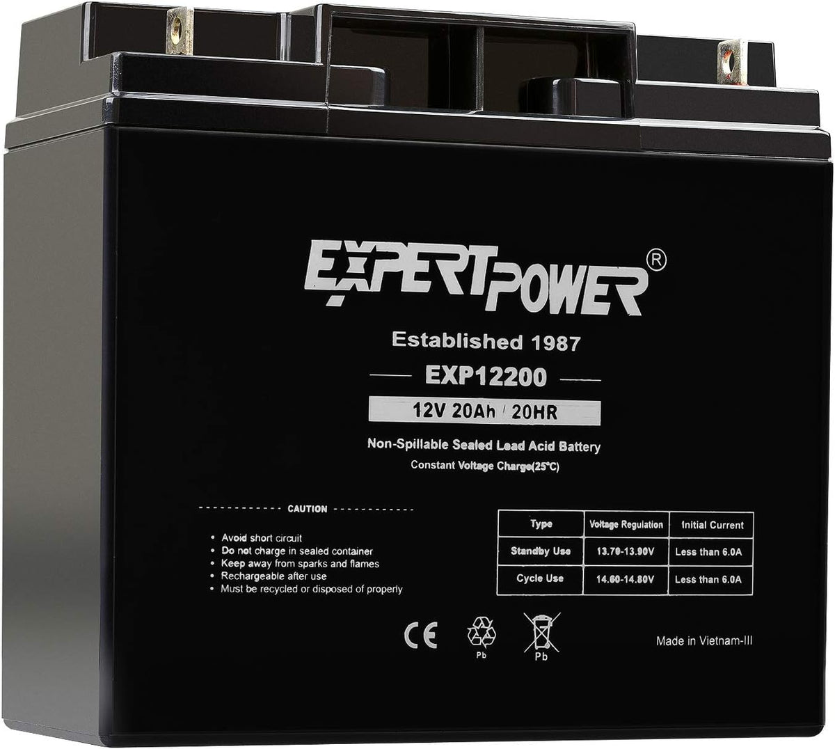 (4 Pack) 12 Volt 20 Ah Rechargeable Battery L5750