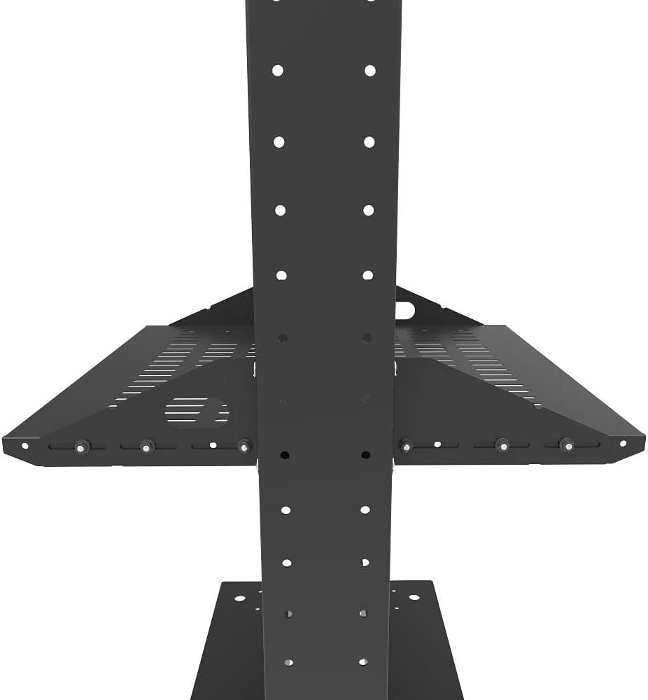 2U Cantilever Server Shelf Rack Mount 19 Inch 2 Piece Set Black R6000