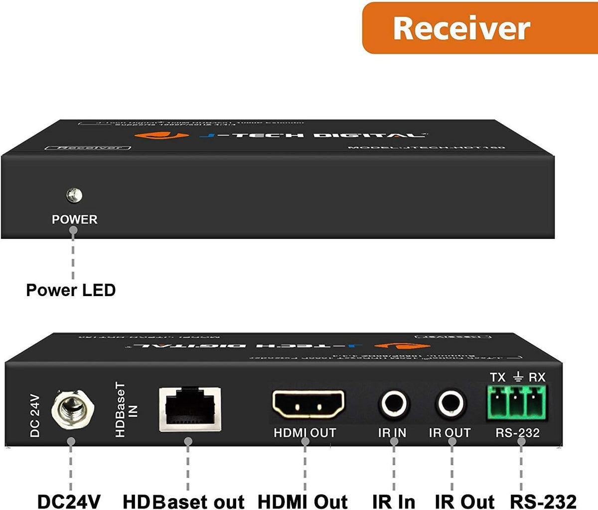 HDMI Extender Over Cat6 150m/492ft HDBaseT 1080P Extender PoC Q29956