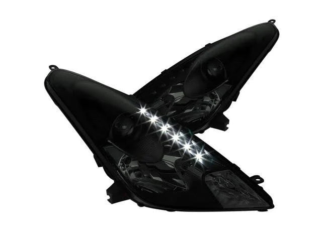 Black Smoke LED DRL Projector Headlights A95397