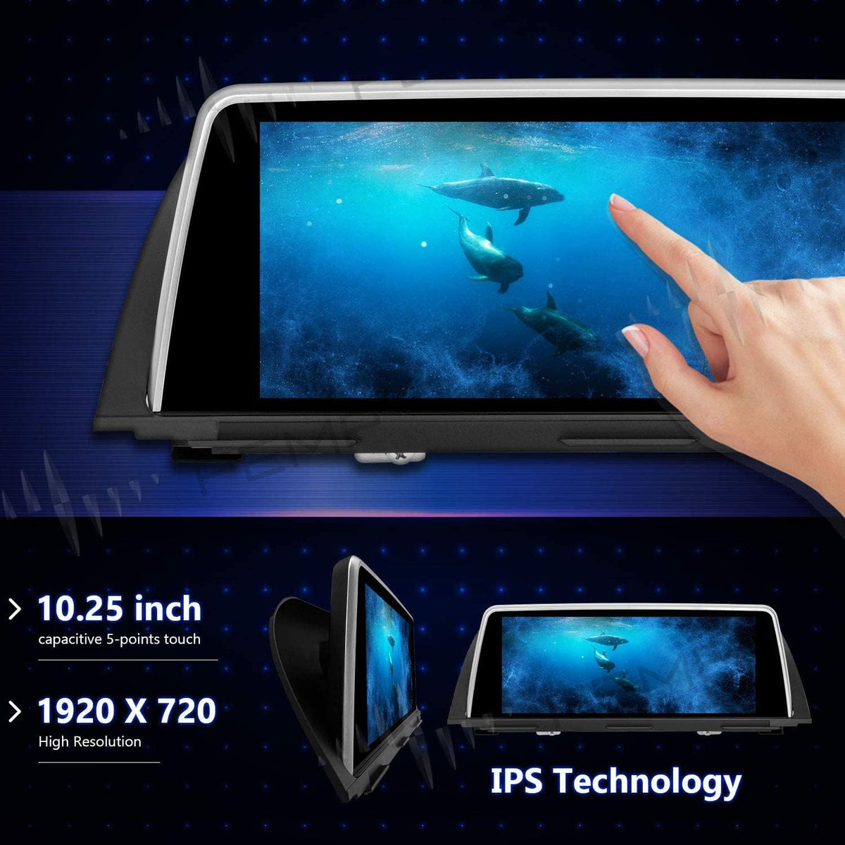 10.25 inch IPS Touch Screen Carplay for BMW F10 F11 L216
