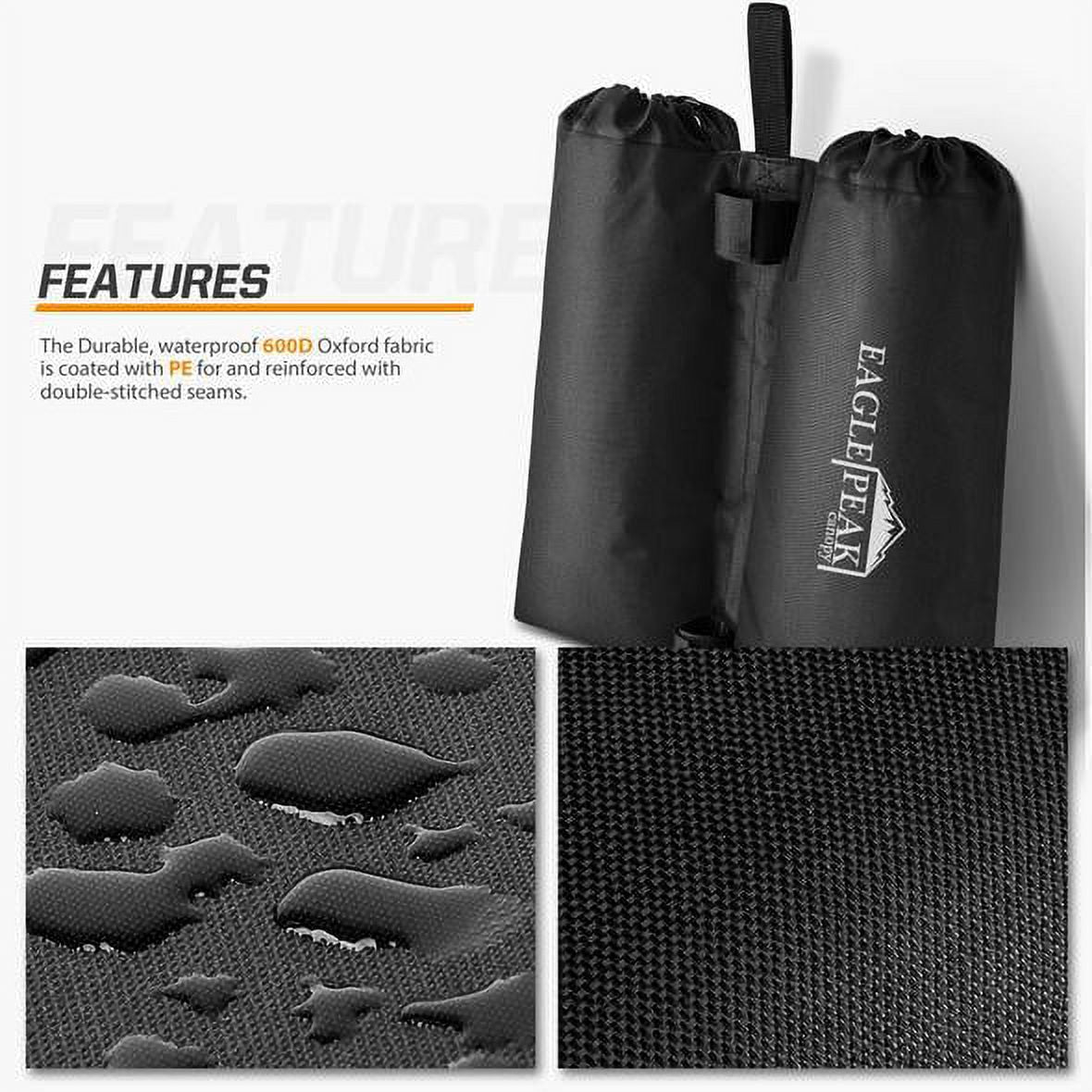 Black Sand-Fill Weight Bag Set 4pcs Per Pack G6446