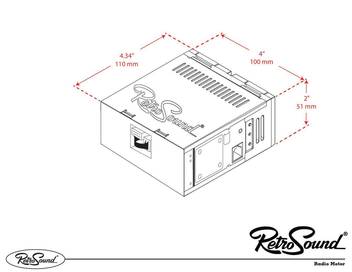 Compatible with 1974-78 Mercedes-Benz 230 Bluetooth AUX AM/FM P978017