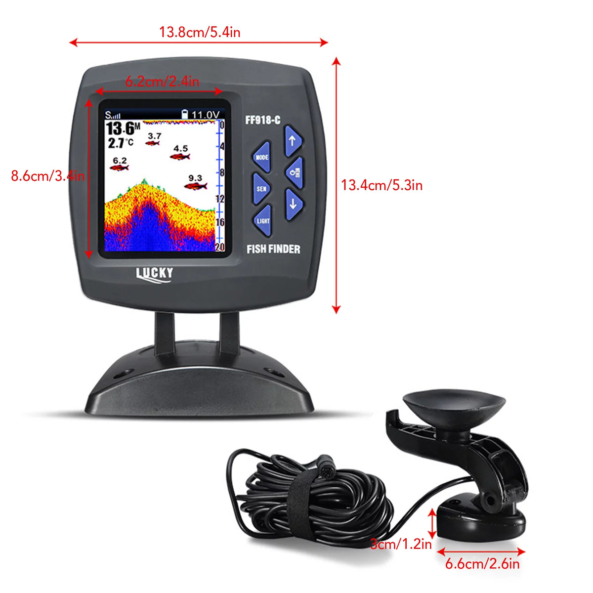 Fish Wired LCD Monitor Portable Fish Locator Camera N6401
