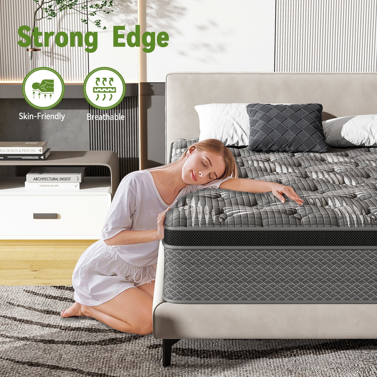 10" Memory Foam Pocket Spring Hybrid Mattress C1914