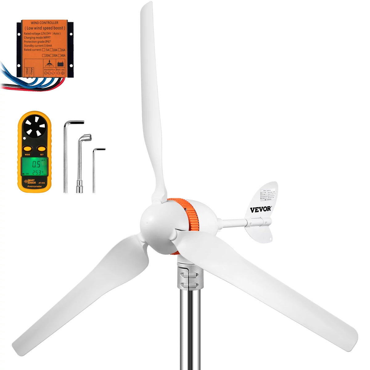 400W 12V Wind Turbine Generator with MPPT Controller F65402