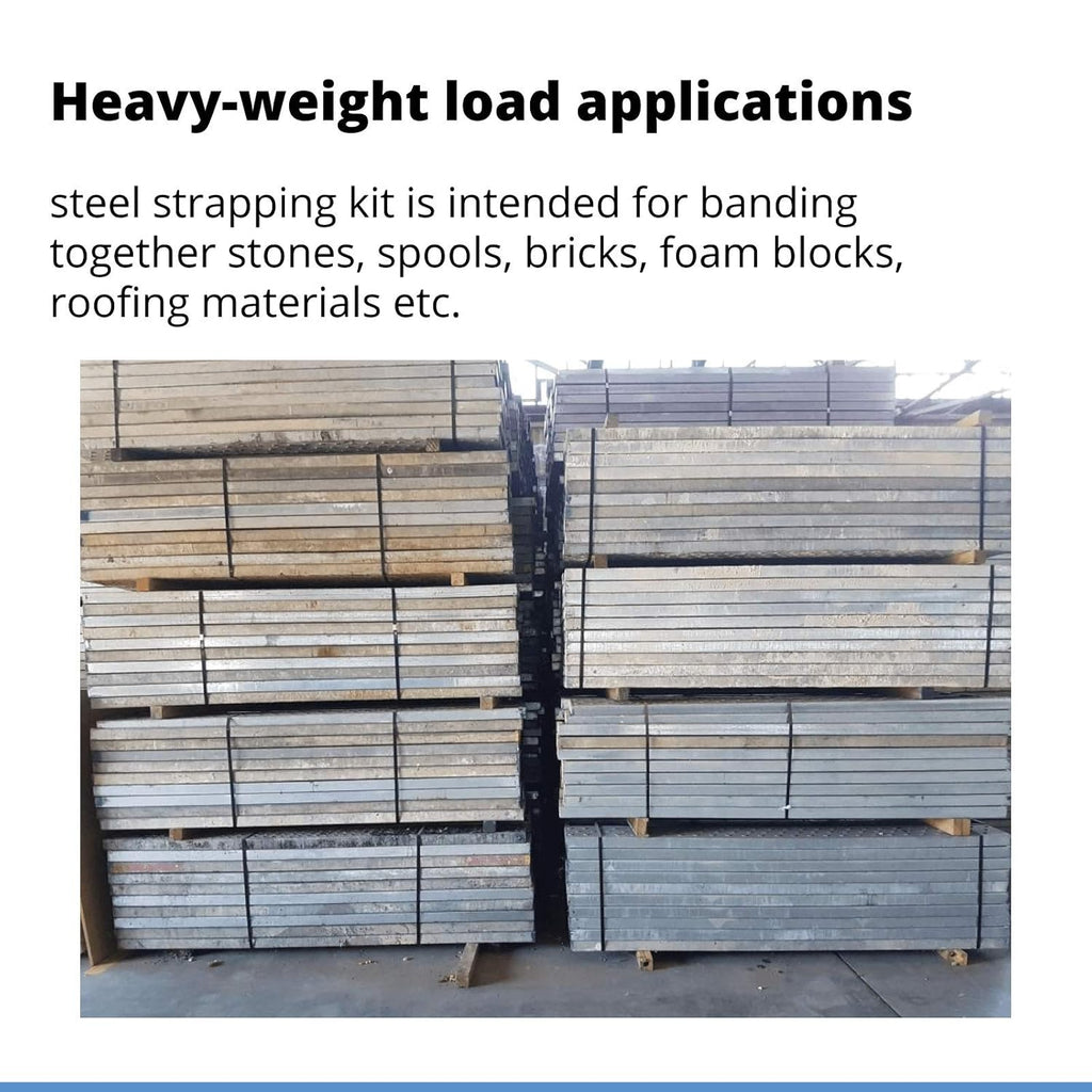 3/4" x 200' Steel Strapping Kit with 1700 lbs Break Strength D47989