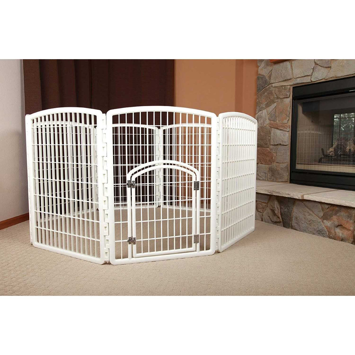 8-Panel Pet Playpen with Door A5487