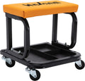 Rolling Garage Seat with Tool Tray Storage, 300 lbs Capacity, Pack of 2 S1340