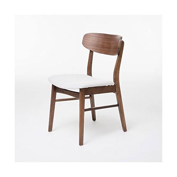 Light Beige Fabric Dining Chair (Set of 2) Y952278
