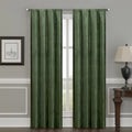 Evergreen Velvet Room Darkening Curtain Panel Pair with Rod Pocket E470