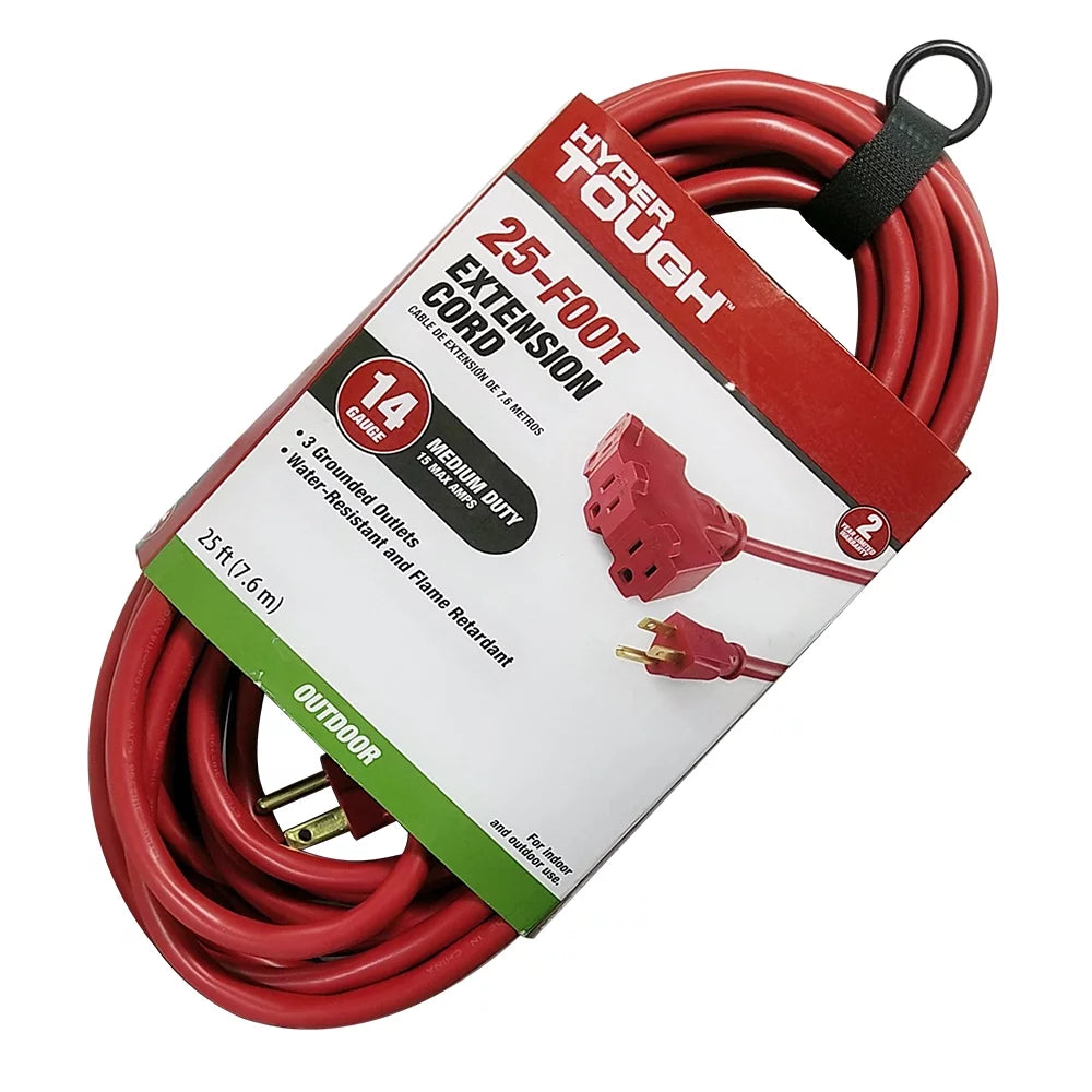 25FT 14/3 Triple Outlet Extension Cord K49050