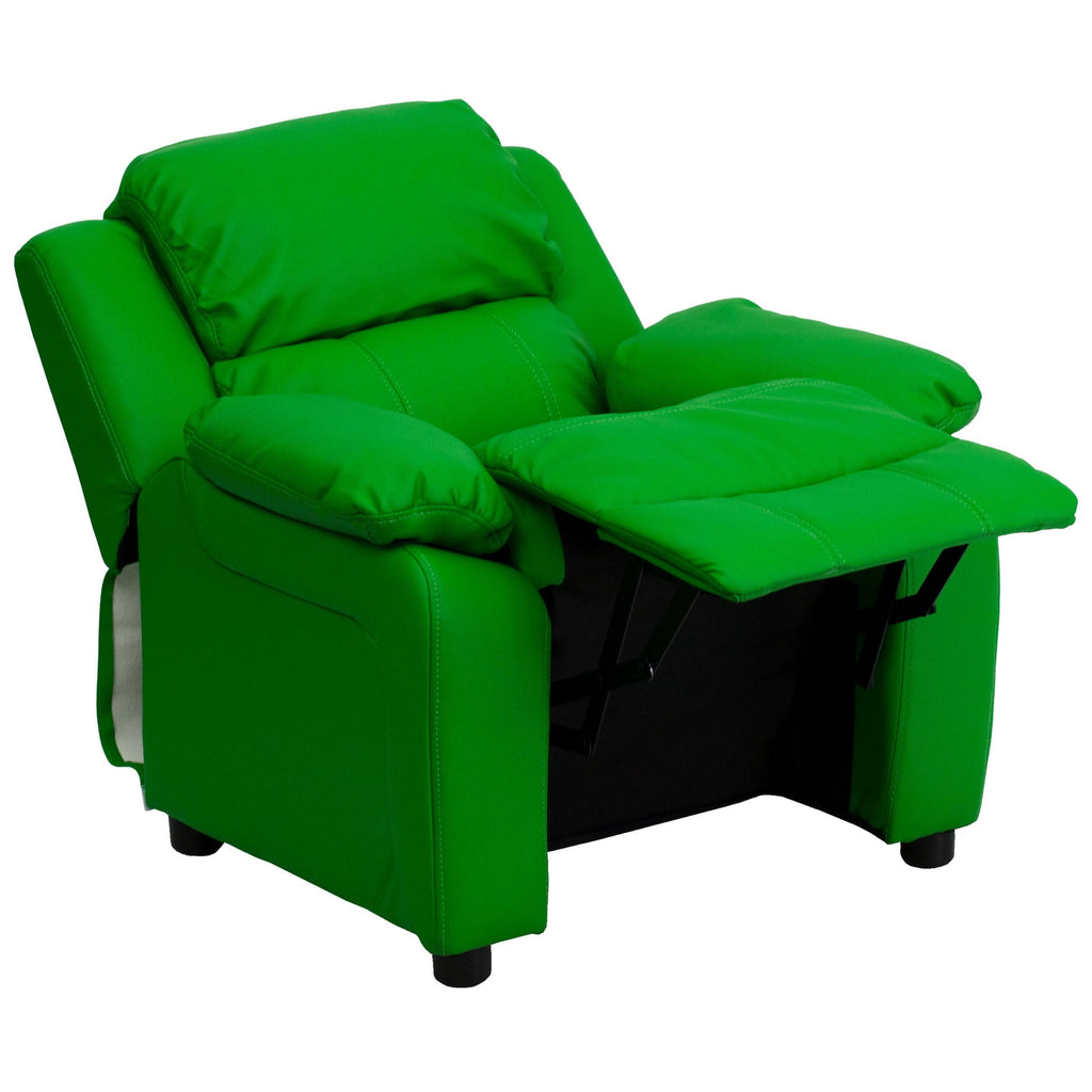 Pink Vinyl Upholstered Recliner N3780
