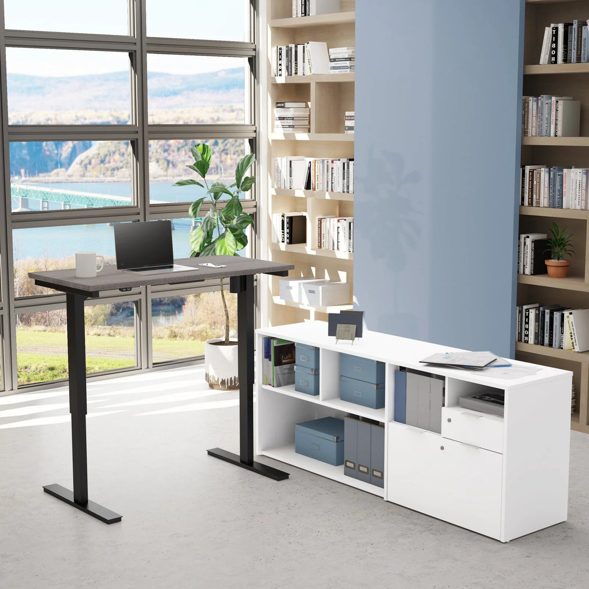 Height Adjustable L-Desk K830