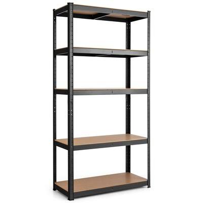 Black Shelving Unit P474