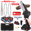 6 inch Cordless Mini Chainsaw with 2 Battery 2 Chain N352