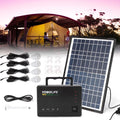 Portable Solar Panel Power Generator Kit with 4 LED I626202