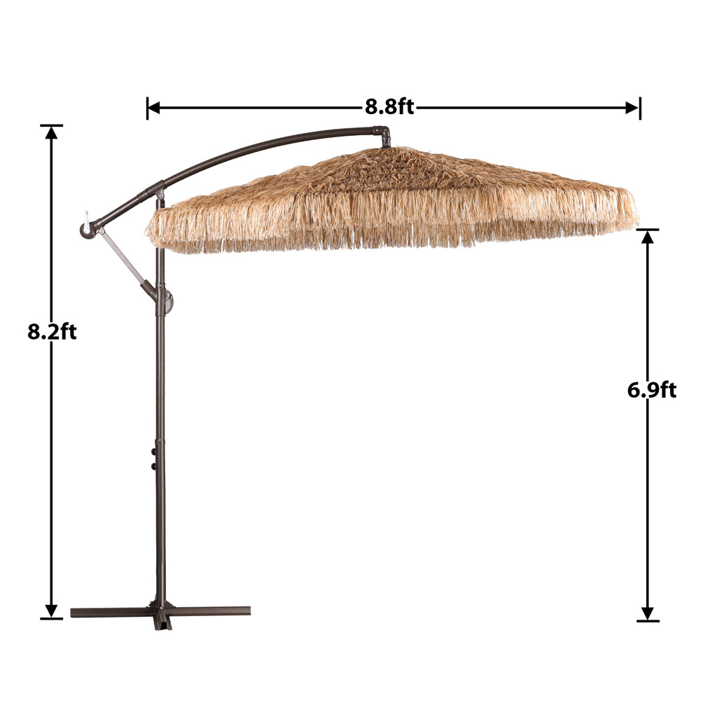 9 FT Thatch Tiki Umbrella O33472