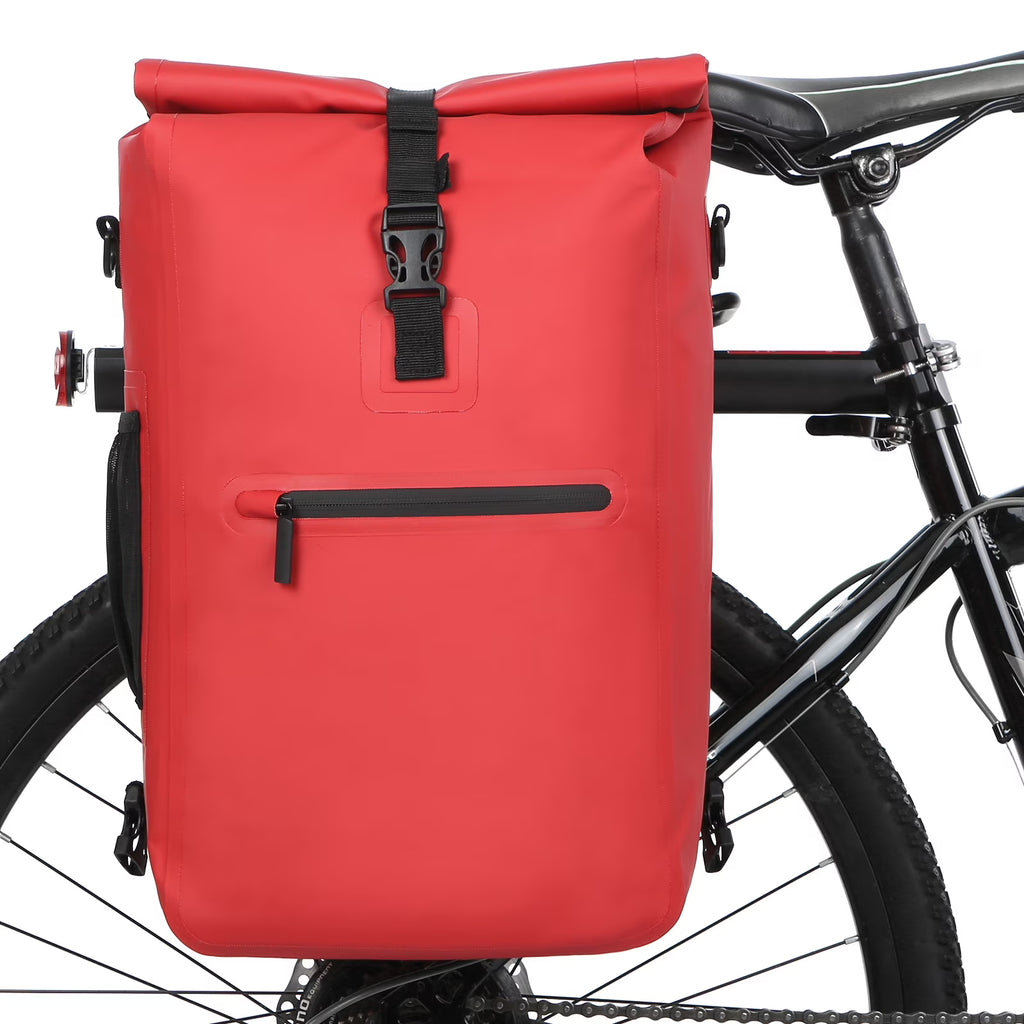 Waterproof 3in1 Rear Rack Bike Bag Backpack Q988332