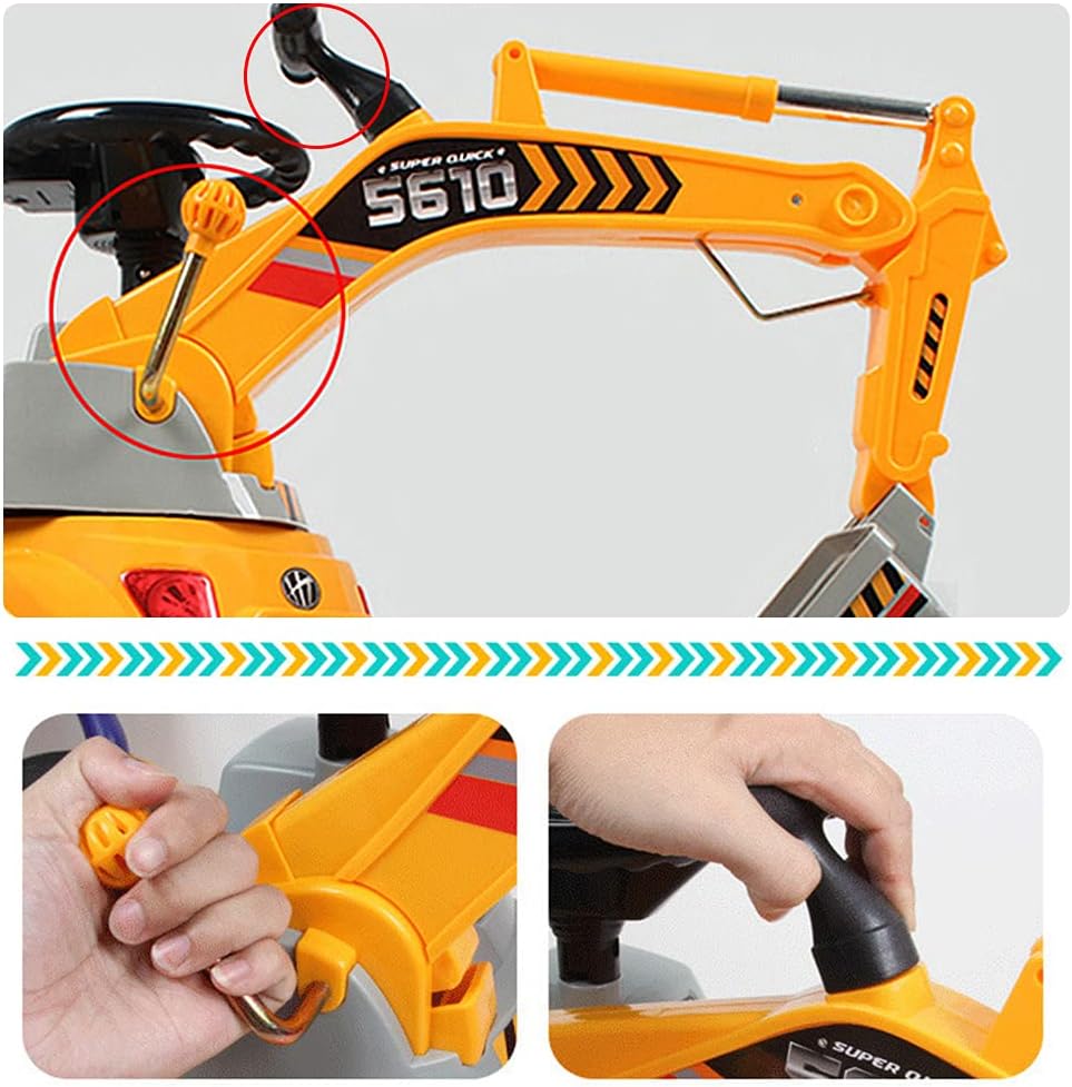 Ride-on Excavator Car with Sounds & Lights L84998