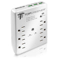 6 Outlet Surge Protector Wall Tap Power Strip E2417