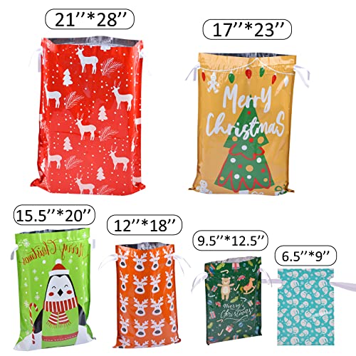 Assorted Sizes 34Pcs Christmas Gift Bags H124