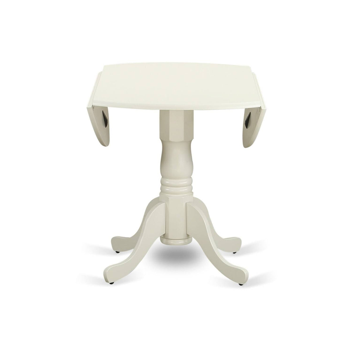 3PC Round Table with Two 9-Inch Drop Leaves and 2 Panel Back Chairs A905