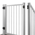 White Aluminum Walk-Thru Gate I8524