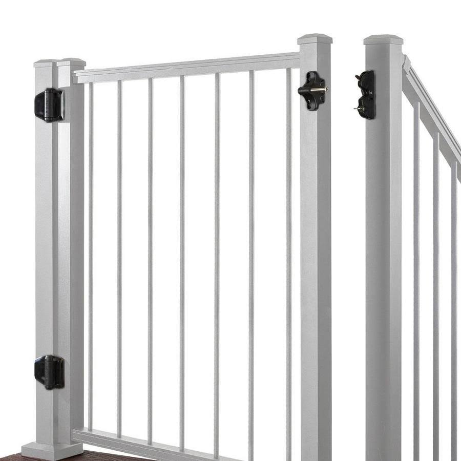 White Aluminum Walk-Thru Gate I8524