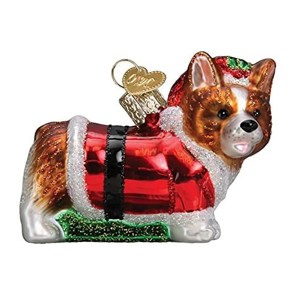 Corgi Puppy Glass Ornament D263579