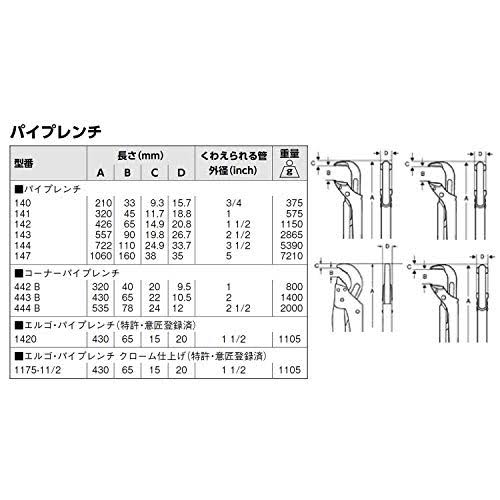 11-inch Universal Pipe Wrench F924