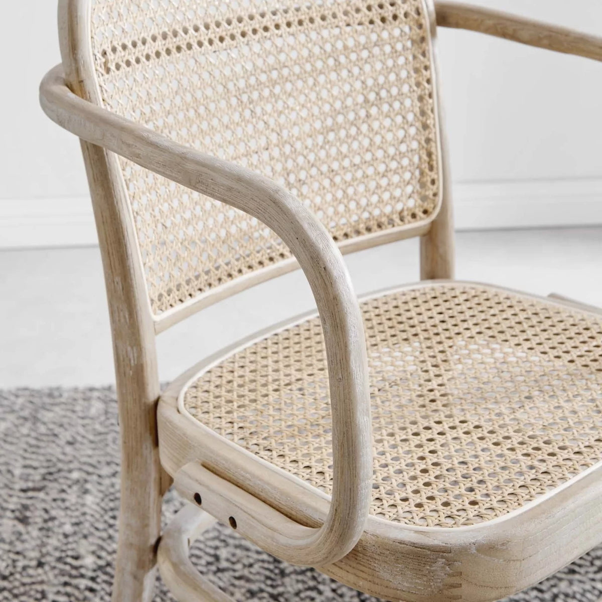 Rattan and Wood Dining Chair A8249