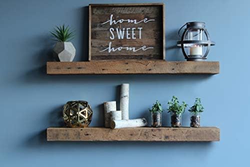 Reclaimed Wood Floating Shelves, Set of Two I295630