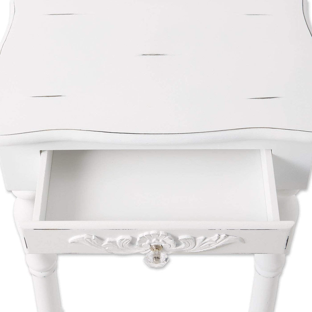Set of 2 Carved Wood Nightstands P600389