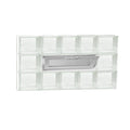 Frameless Vented Clear Glass Block Window O297